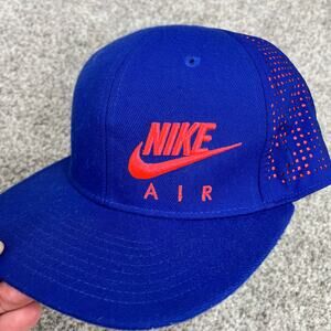 Nike True Kids snapback hat blue and orange
